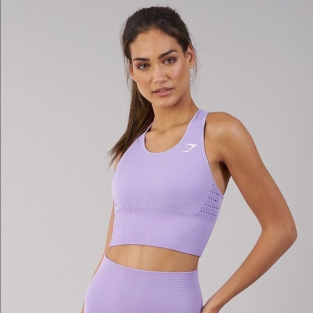 GYMSHARK LILAC ENERGY SEAMLESS VEST